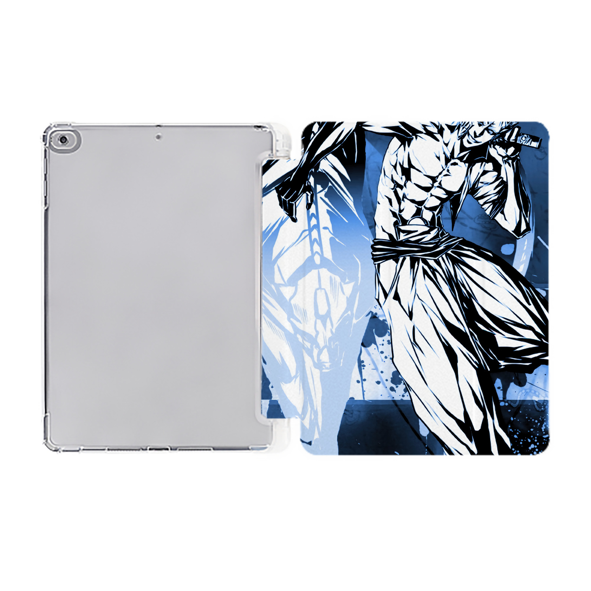 （画像用） ブリーチ BLEACH IPad ケース ペン収納付き 三つ折りスタンド PUレザー×シリコン 対応機種9.5/10.5/10.9インチ